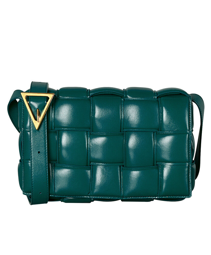 Bottega Veneta Padded Cassette Bag Leather Green